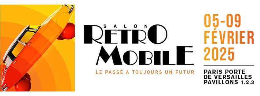 RALLYSTORY vous accueille à RETROMOBILE du 5 au 9 février 2025 – Hall 1 Stand F095